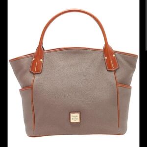 Dooney & Bourke Brown Leather Tote Bag